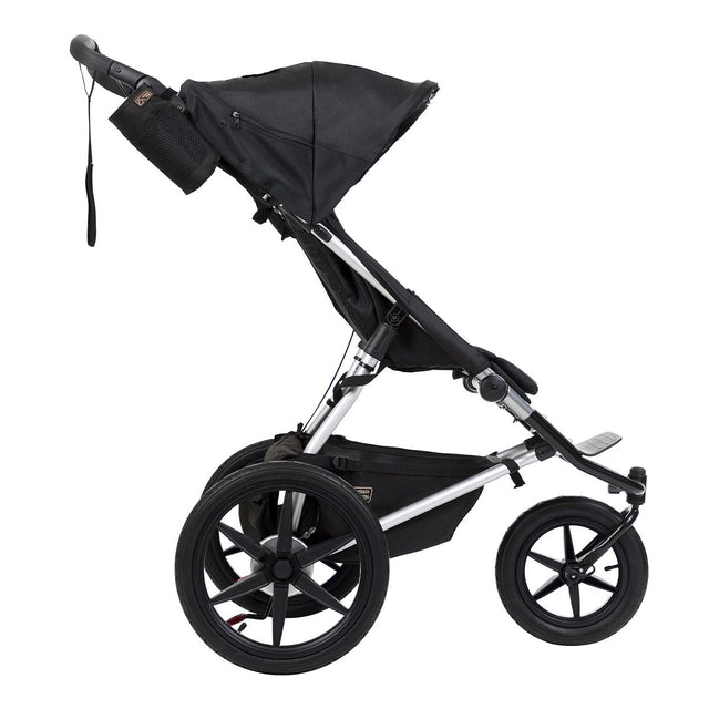 mountain buggy terrain active all terrain jogging stroller side view shown in color onyx_onyx