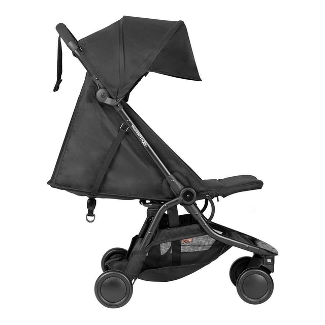 mountain buggy nano travel buggy in colour black showing full lie flat seat_black
