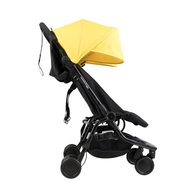 Mountain Buggy nano duo double lightweight buggy side view in colour cyber_cyber