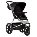 Mountain Buggy terrain stroller in black and white graphite colour has a reversible black seat liner_graphite