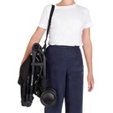 mountain buggy nano travel buggy in colour black with easy to use shoulder strap for lightweight carrying_black