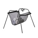 phil&teds carrycot stand with storage basket 3/4 view