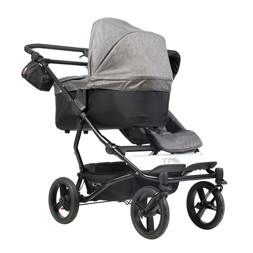 Mountain-Buggy-duet-luxury-herringbone-collection-with-single-carrycot-plus-in-lie-flat-mode.webp